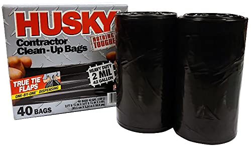 42 Gallon 40 Bags 2 Mil Contractor Bags V776