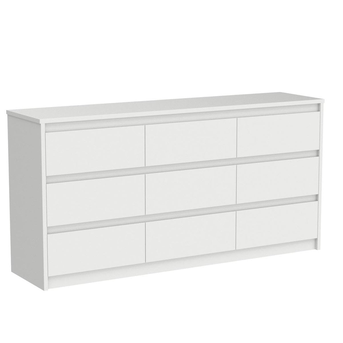 White 9 Drawer Wood Dresser W925280