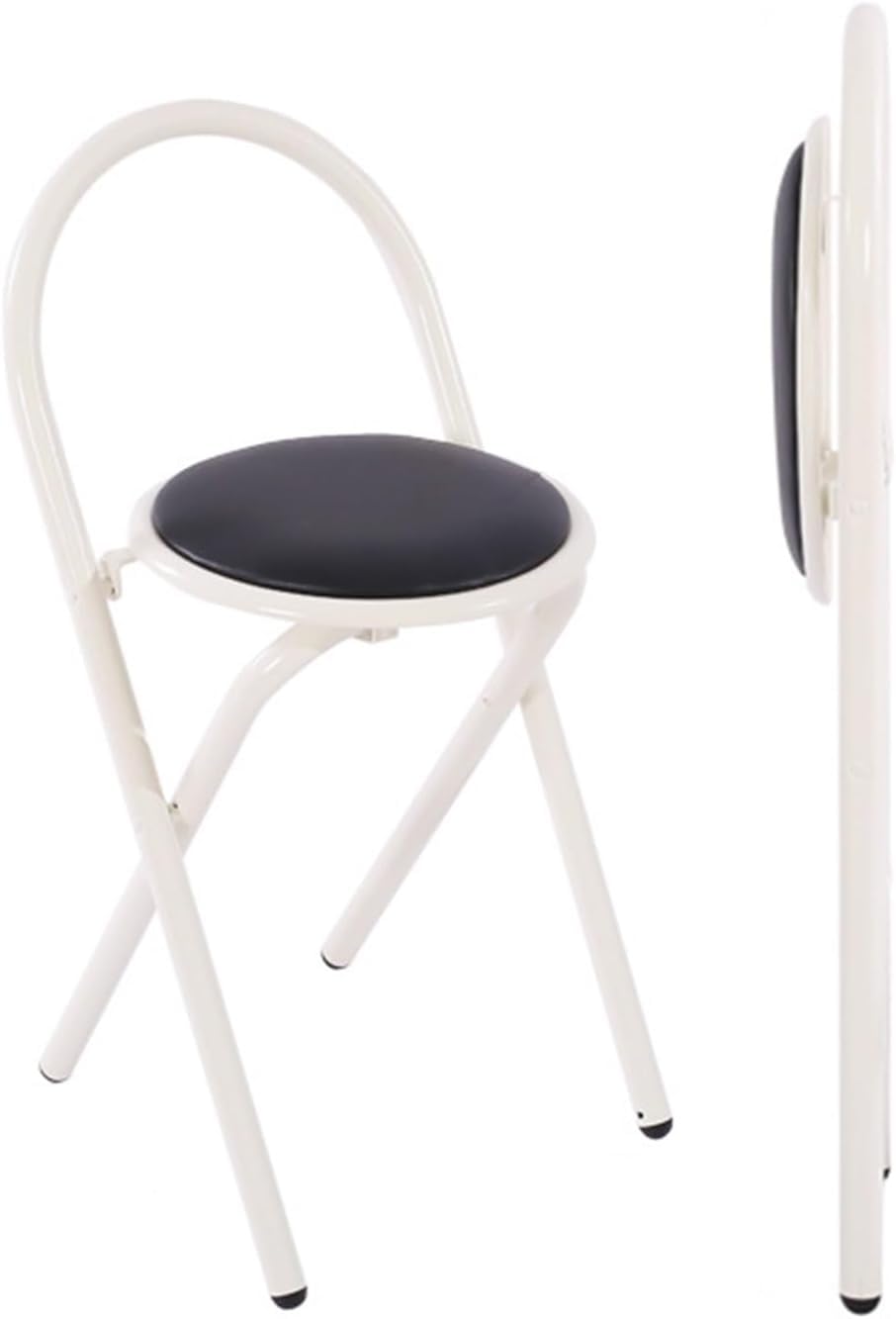 18in Padded Folding Stool with Backrest X924207