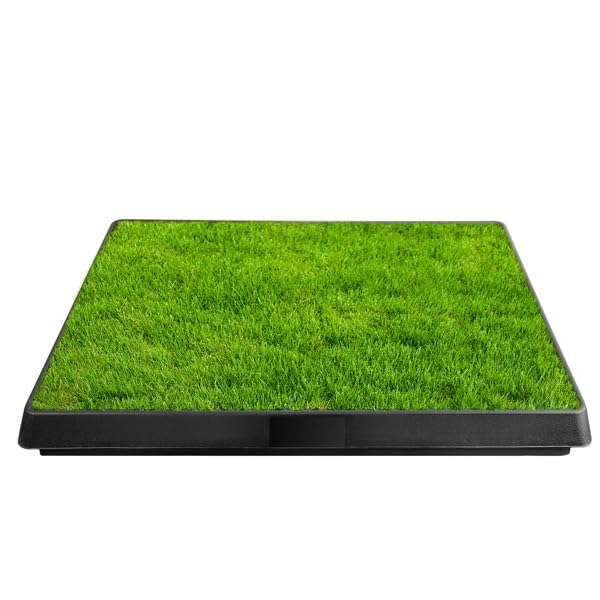 Indoor Dog Potty Training Pad with Removable Waste Tray, Artificial Turf, 25"×20" J322