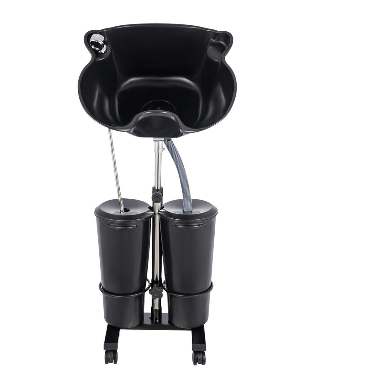 Portable Height Adjustable Shampoo Bowl with Drain Hoses S402951