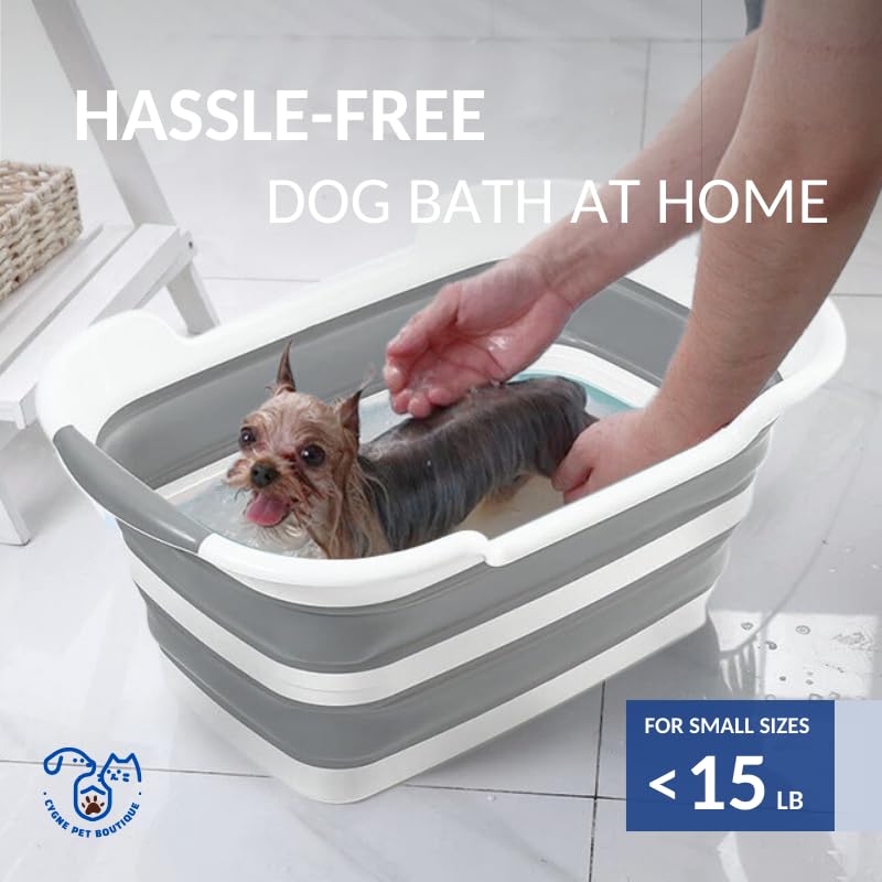 Collapsible Dog Bath Tub with Drain Plug J138