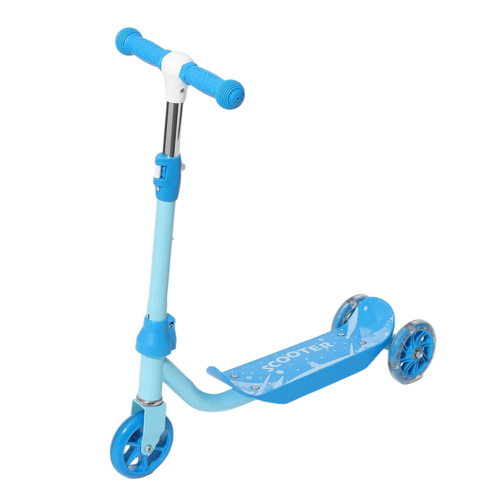 Three Wheel Scooter for Kids 2-5, Light Up Adjustable Height Kick Scooter D4717