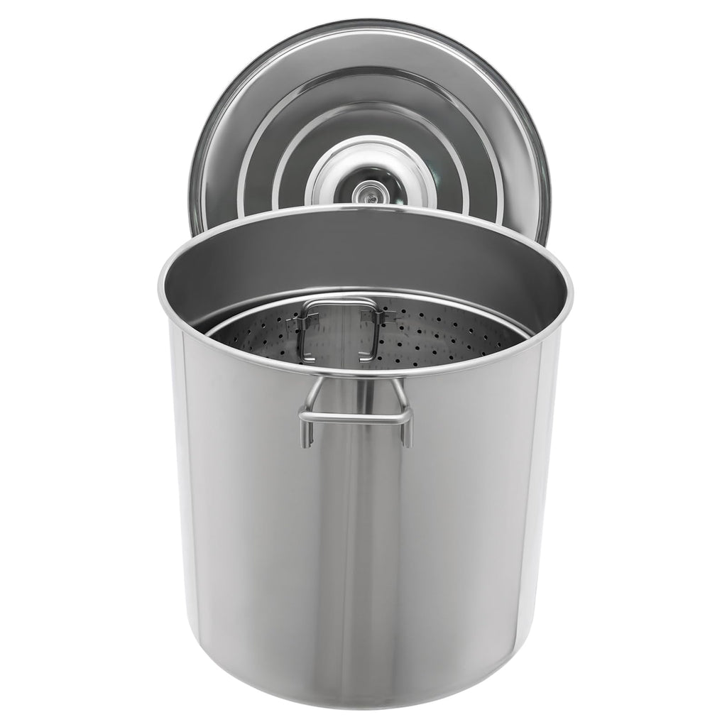 Stainless Steel 40L Stockpot with Basket Lid R44145