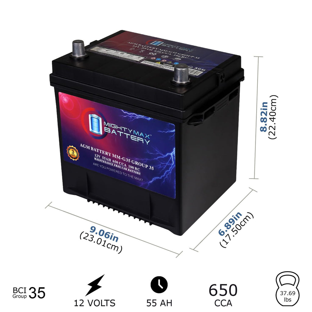 12V 55Ah AGM Replacement Battery U23165