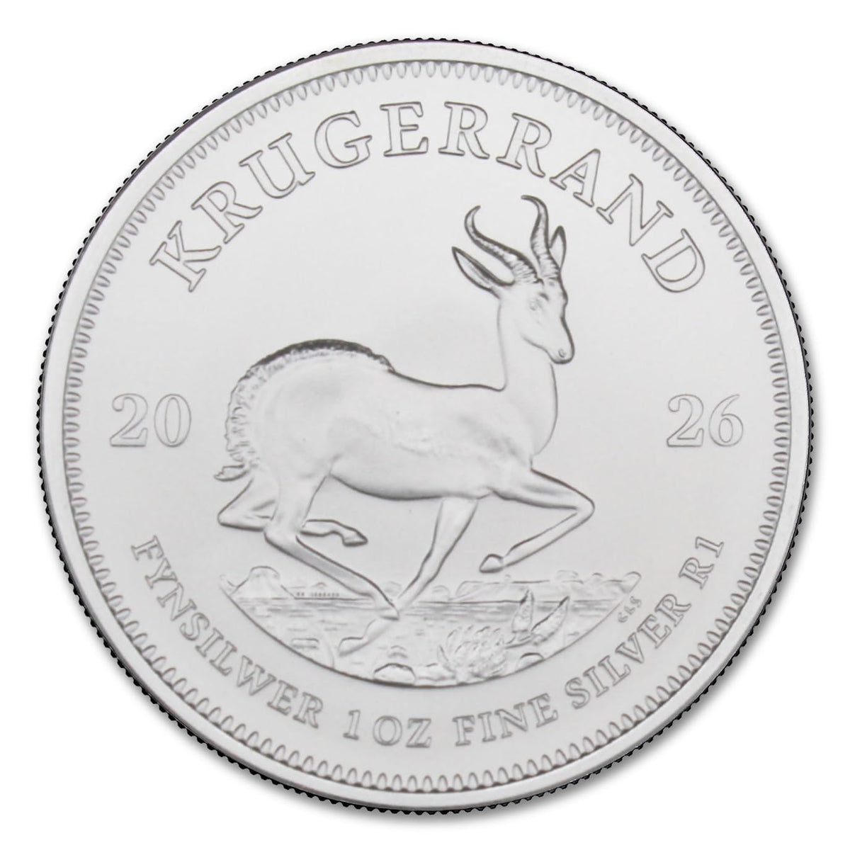 1 oz South African Silver Krugerrand Coin F1354