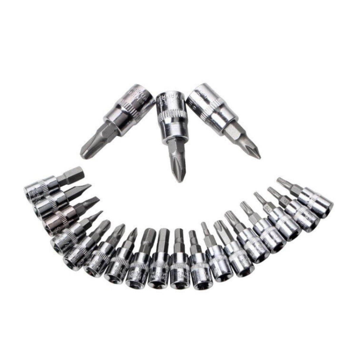 46 Pieces Mechanic Tool Kit 1/4” Ratchet Socket Wrench Set with Storage Case B21371