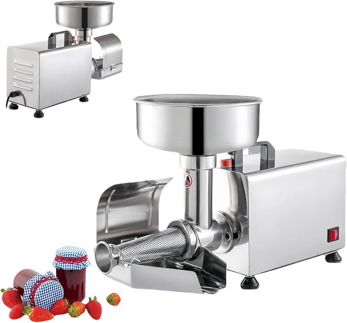 Electric Tomato Strainer Machine 330 lbs/hr 450W Stainless Steel L59093