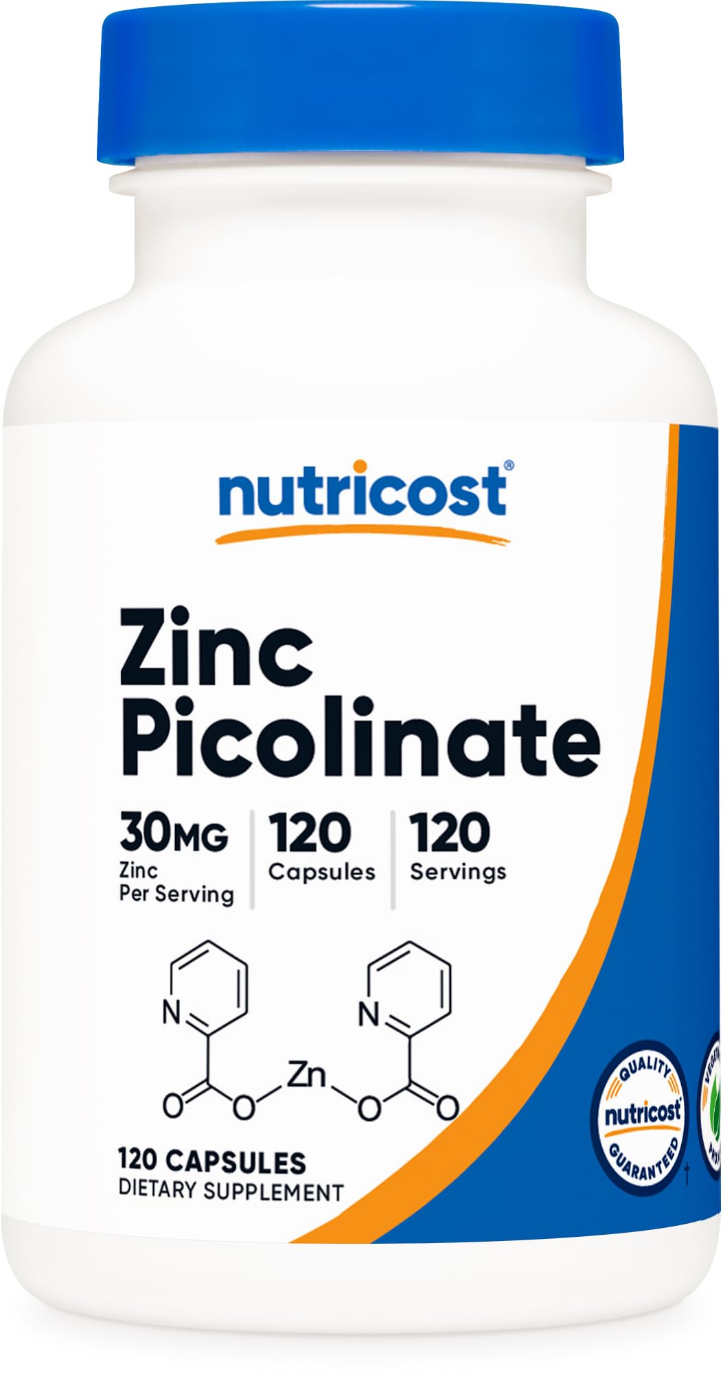 Zinc Picolinate 30mg 120 Capsules Gluten Free O549