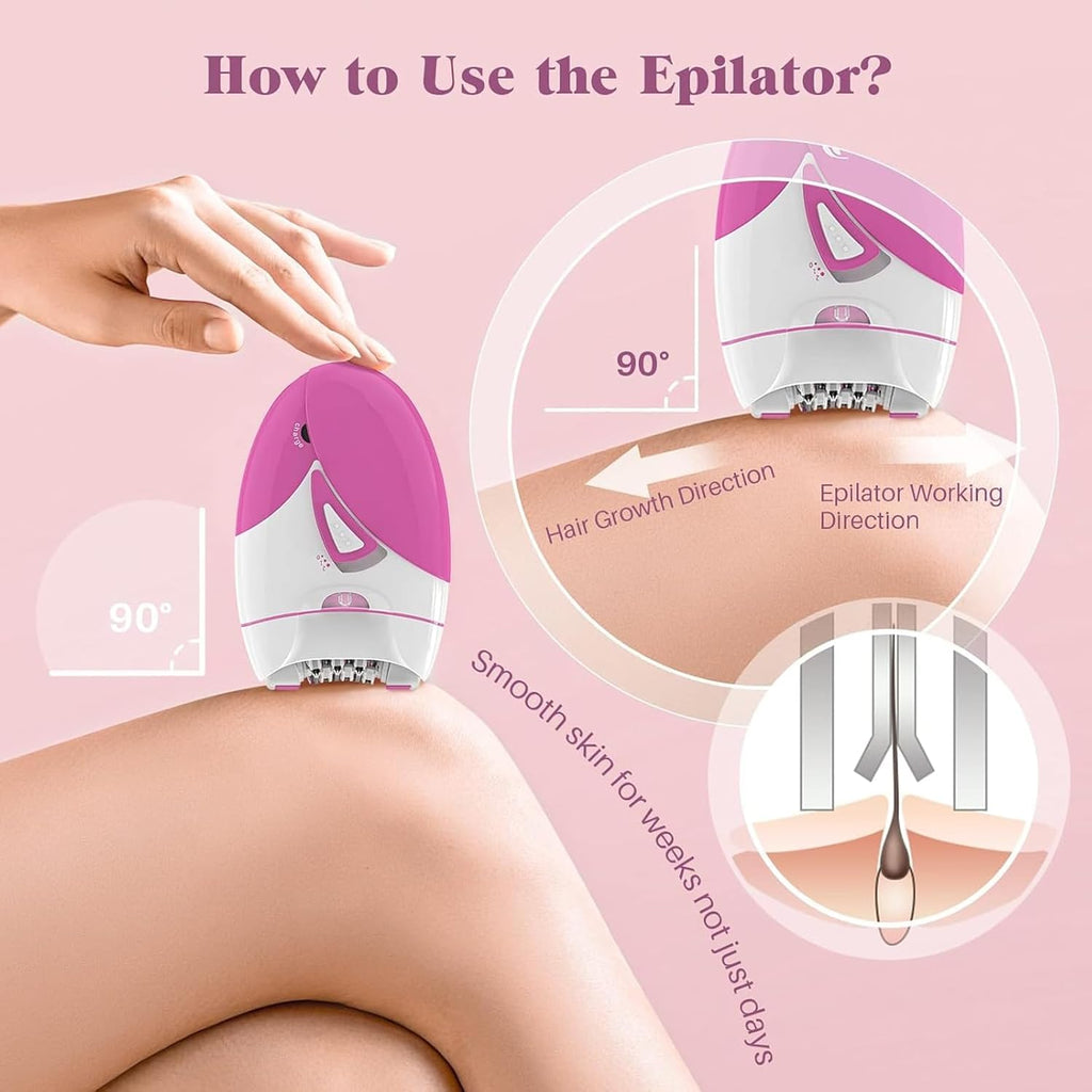 Epilator for Women with 2 Speed & LED Light E8179