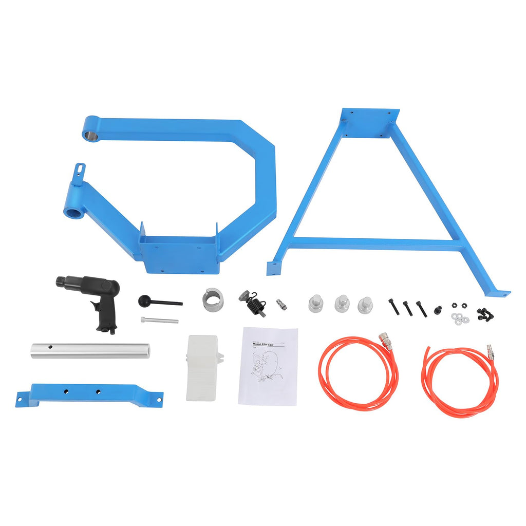 4" Pneumatic Planishing Hammer, 875-1350 RPM Metal Shrinker Stretcher with Cast-Iron Stand, Foot Pedal R321