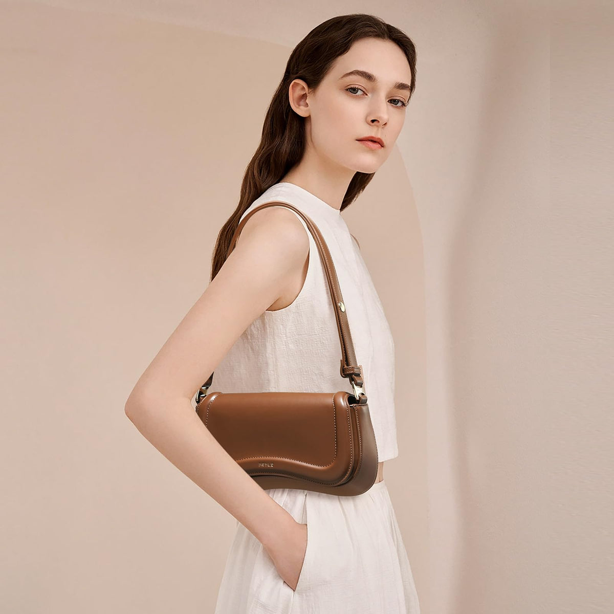 Waterproof Leather Small Shoulder Bag C40362