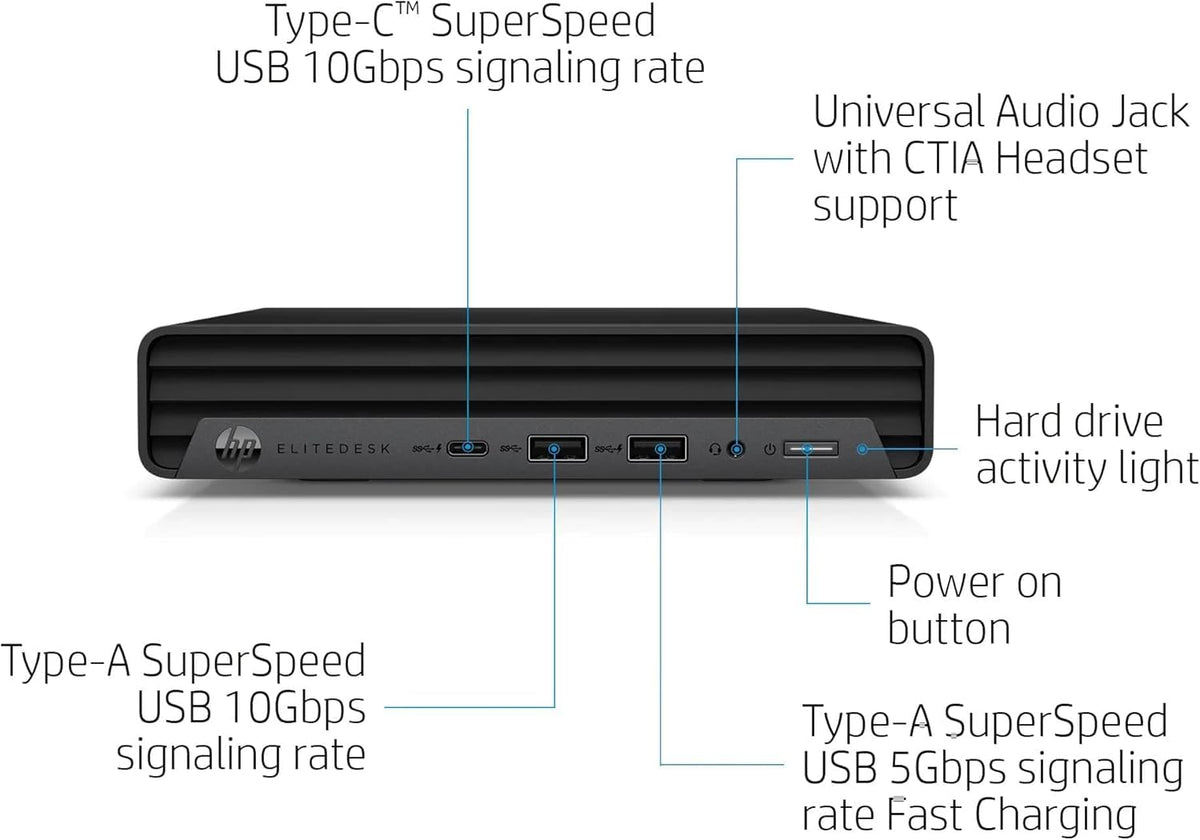 Mini Desktop PC, Intel Core i5-10500T, 16GB RAM, 512GB SSD, Windows 11 Pro X15593