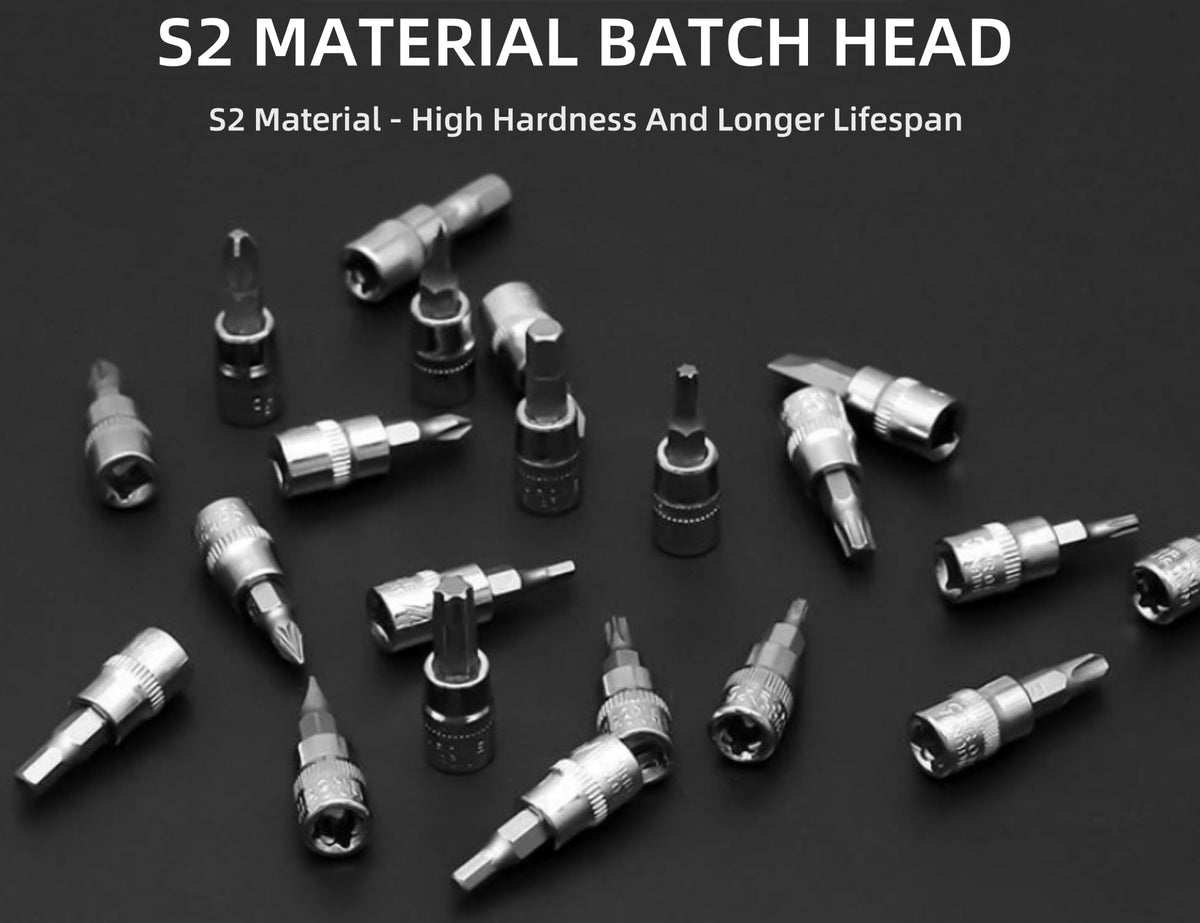 46 Pieces Mechanic Tool Kit 1/4” Ratchet Socket Wrench Set with Storage Case B21371