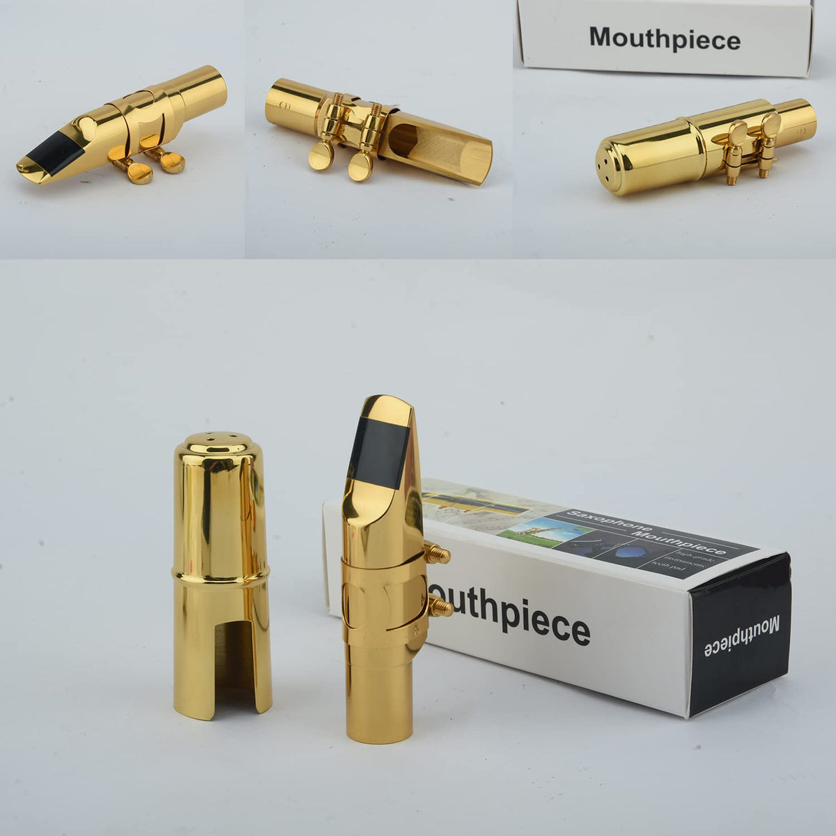 Eb Alto Saxophone Mouthpiece with Cap & Ligatures V888