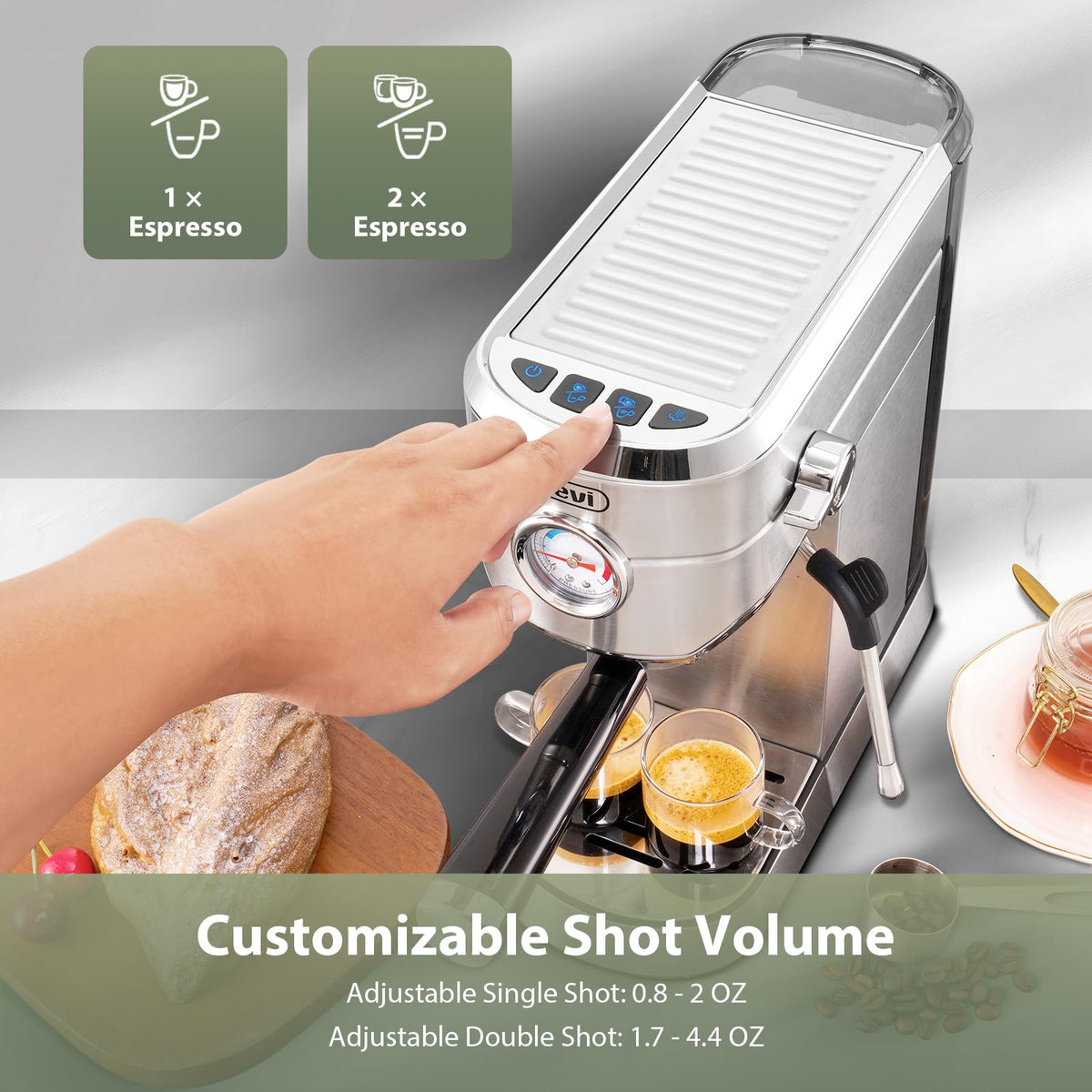 20 Bar Compact Espresso Machine I442242
