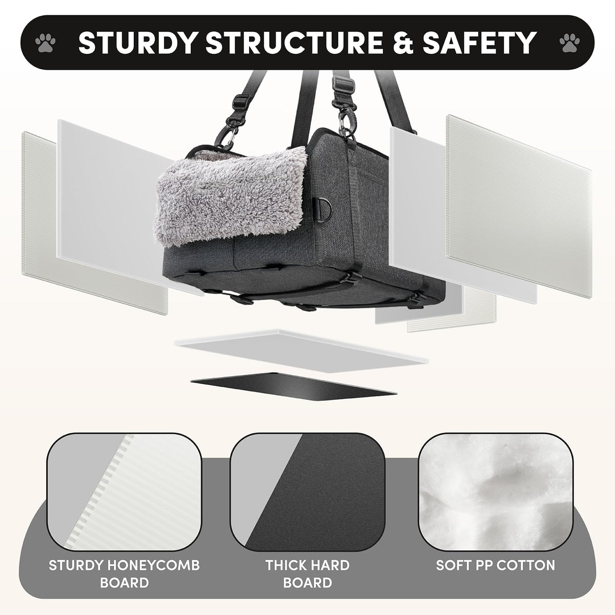Grey Dog Car Seat I90312