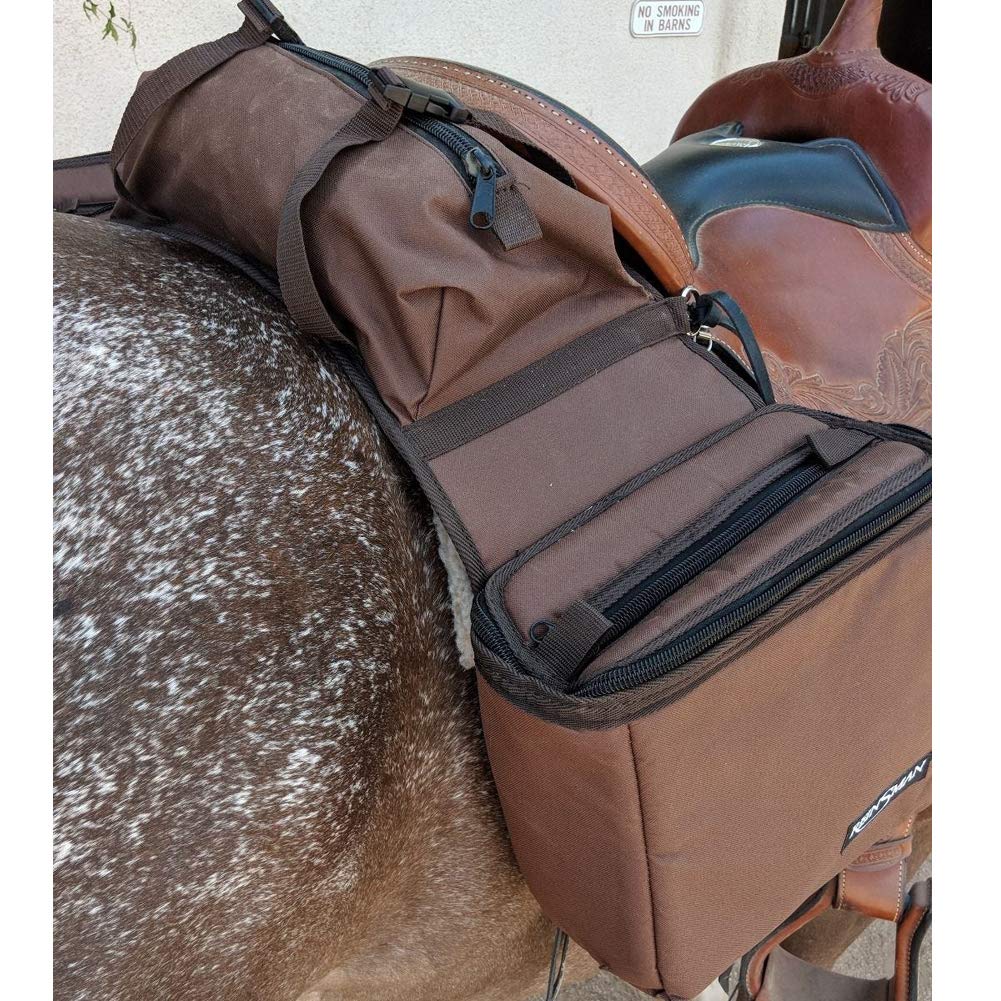Insulated Leakproof Saddle Bag with Cantle Bag and Straps I38566