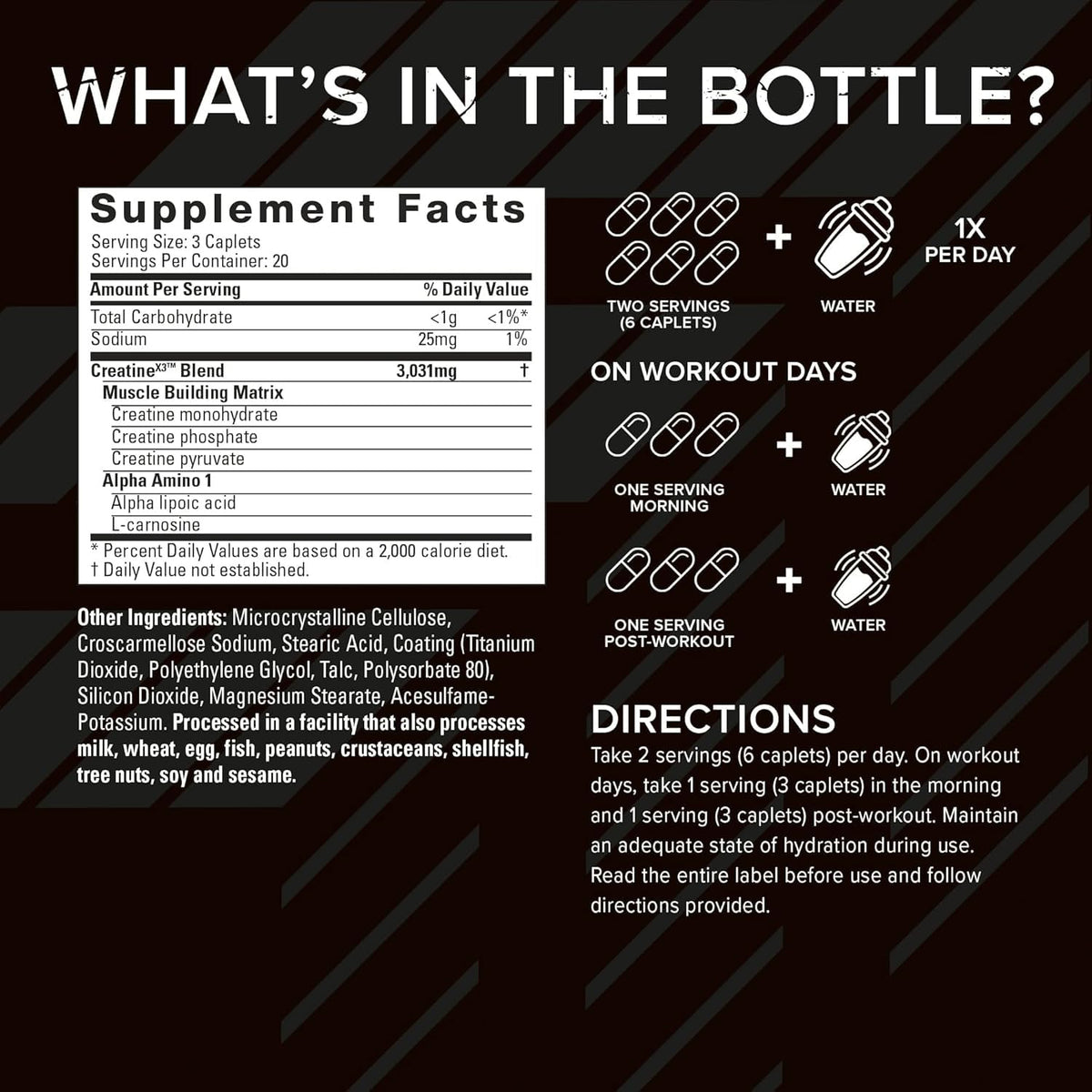 Creatine Capsules 60 Caplets C6628