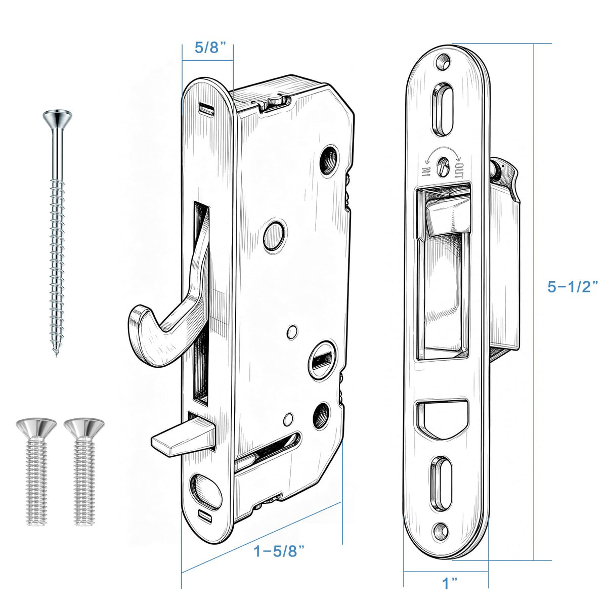 Lock and Receiver Kit E612711