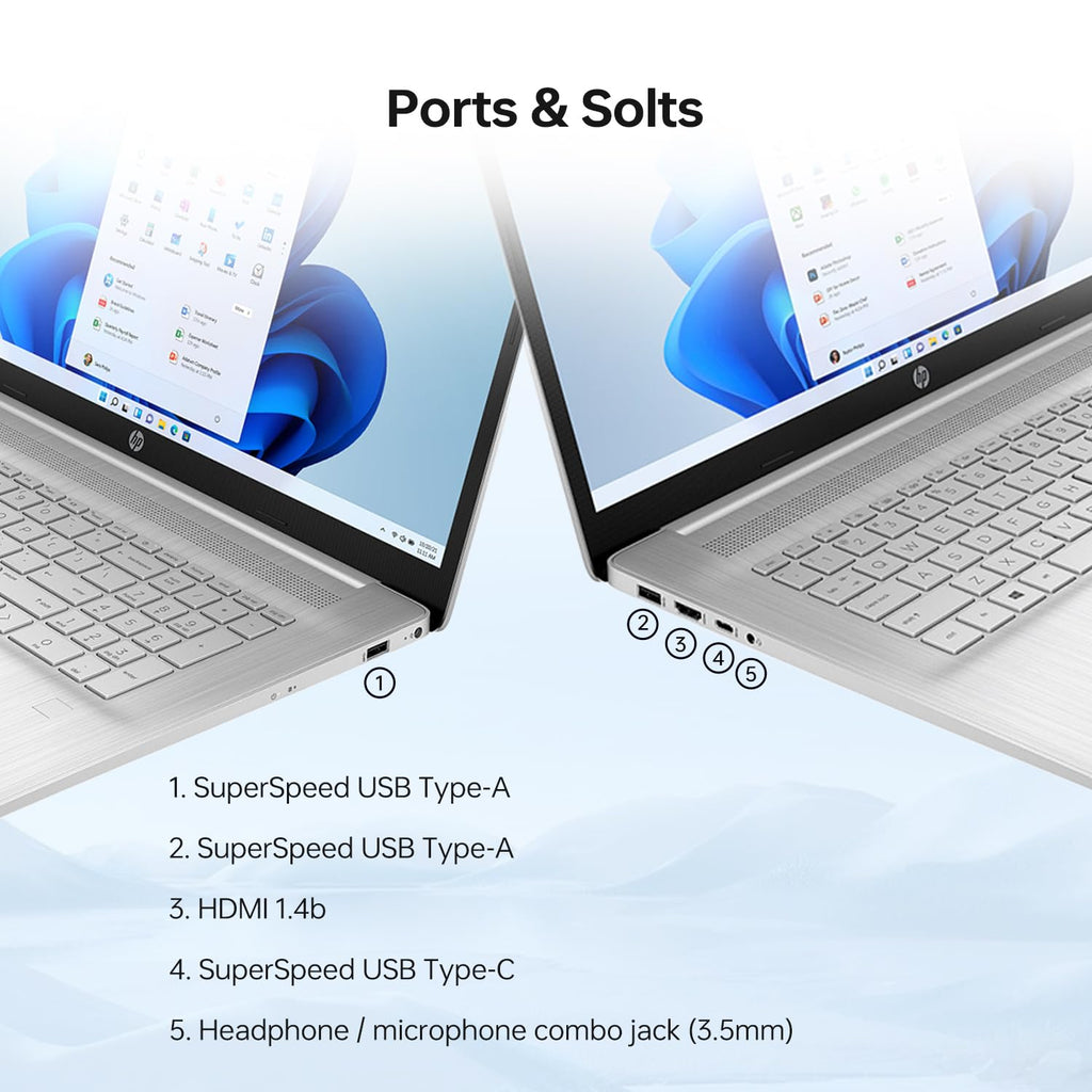 17.3" HD+ Touchscreen Laptop, Intel Core i7, 32GB RAM, 1TB SSD, Silver M2371