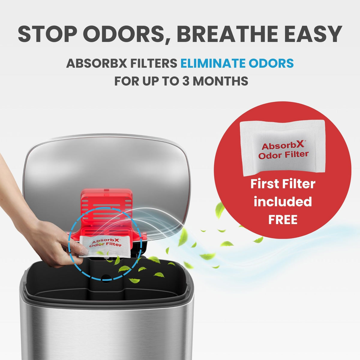 13.2 Gallon Stainless Steel Step Trash Can with Lid E47673