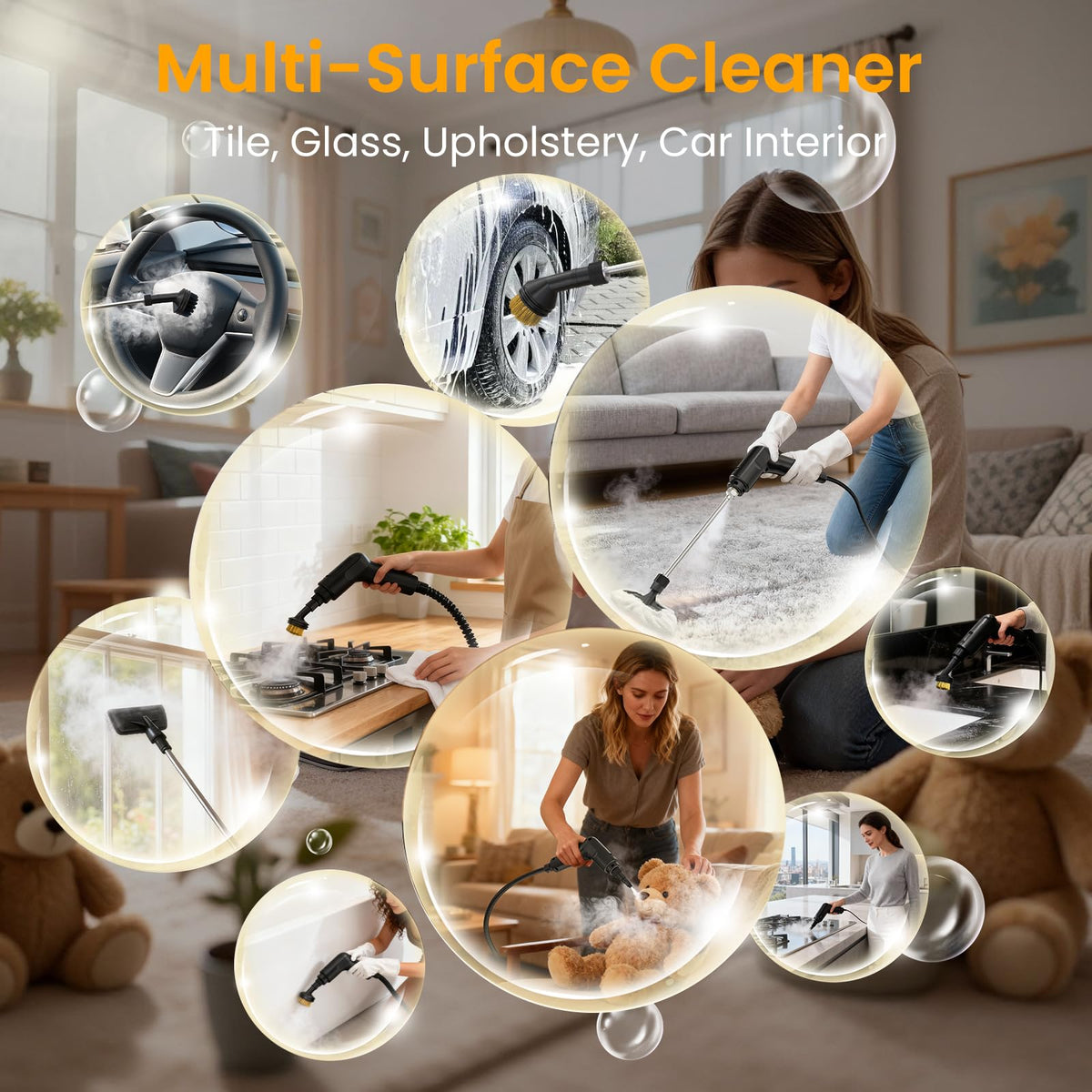 1600ML Handheld Steam Cleaner Q176