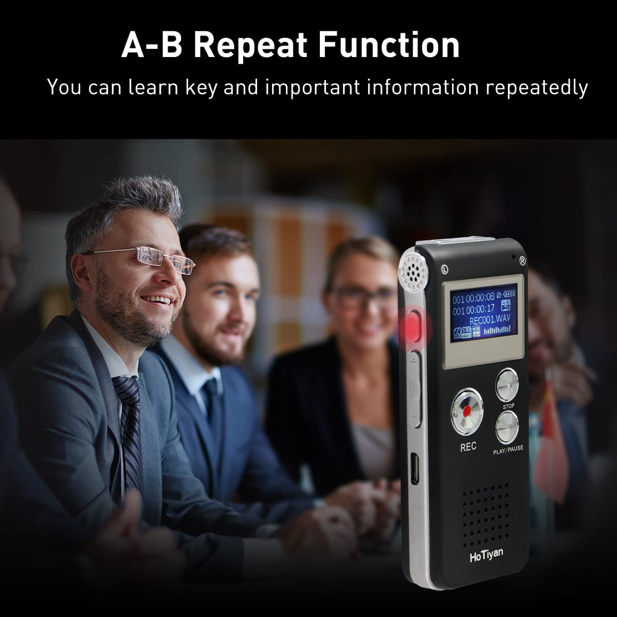 8GB Voice Activated Digital Audio Recorder M4426