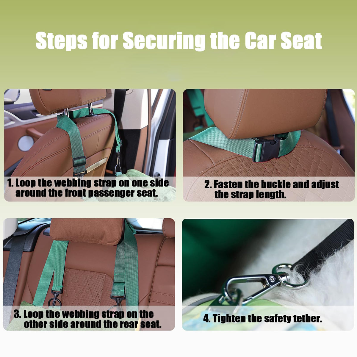 2-in-1 Dog Car Seat for Small Dogs F889615