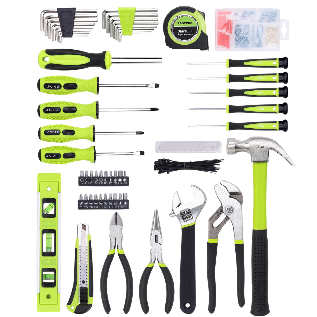 215-Piece Home Repairing Tool Set with 12-Inch Bag L439