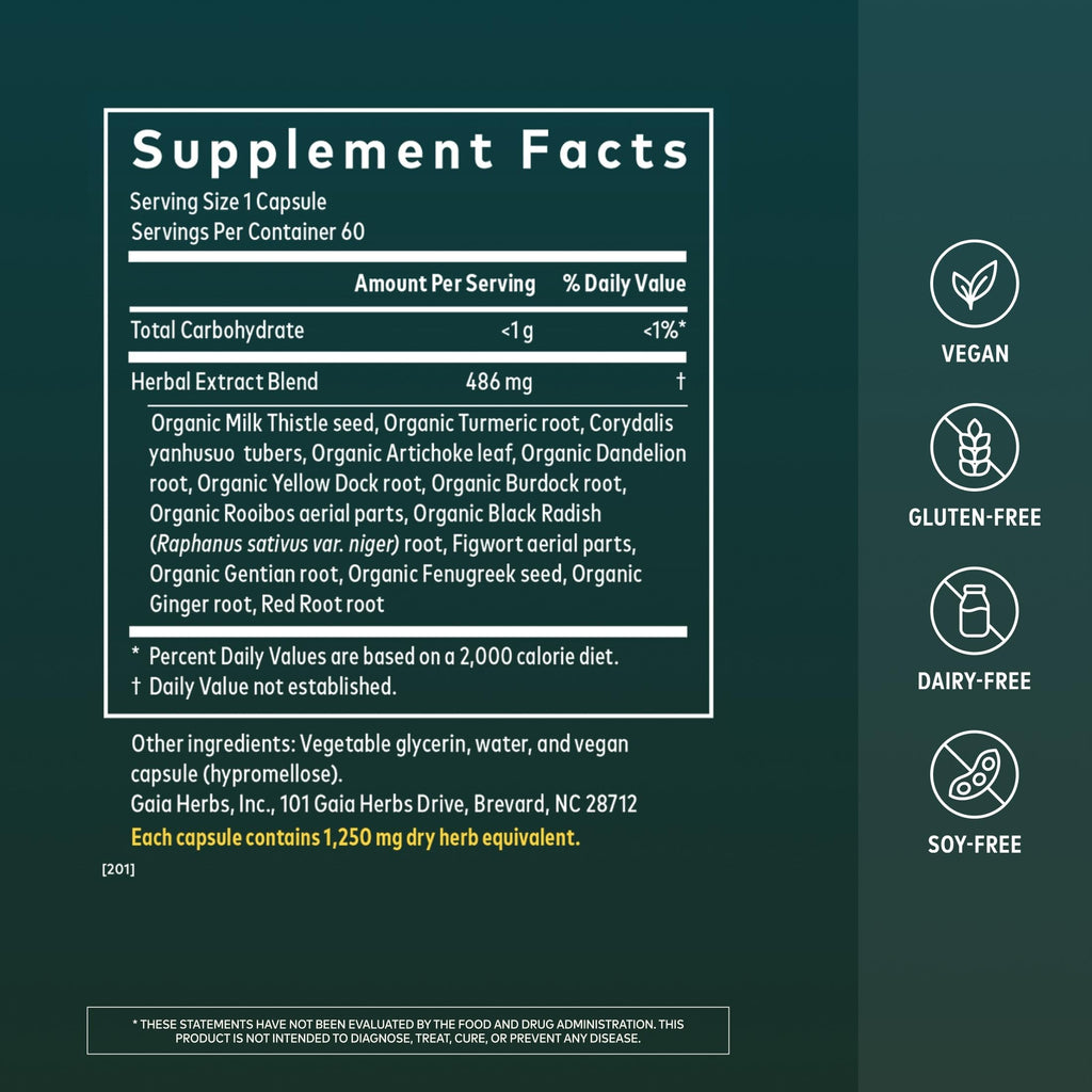 60 Vegan Capsules Liver Cleanse S4725