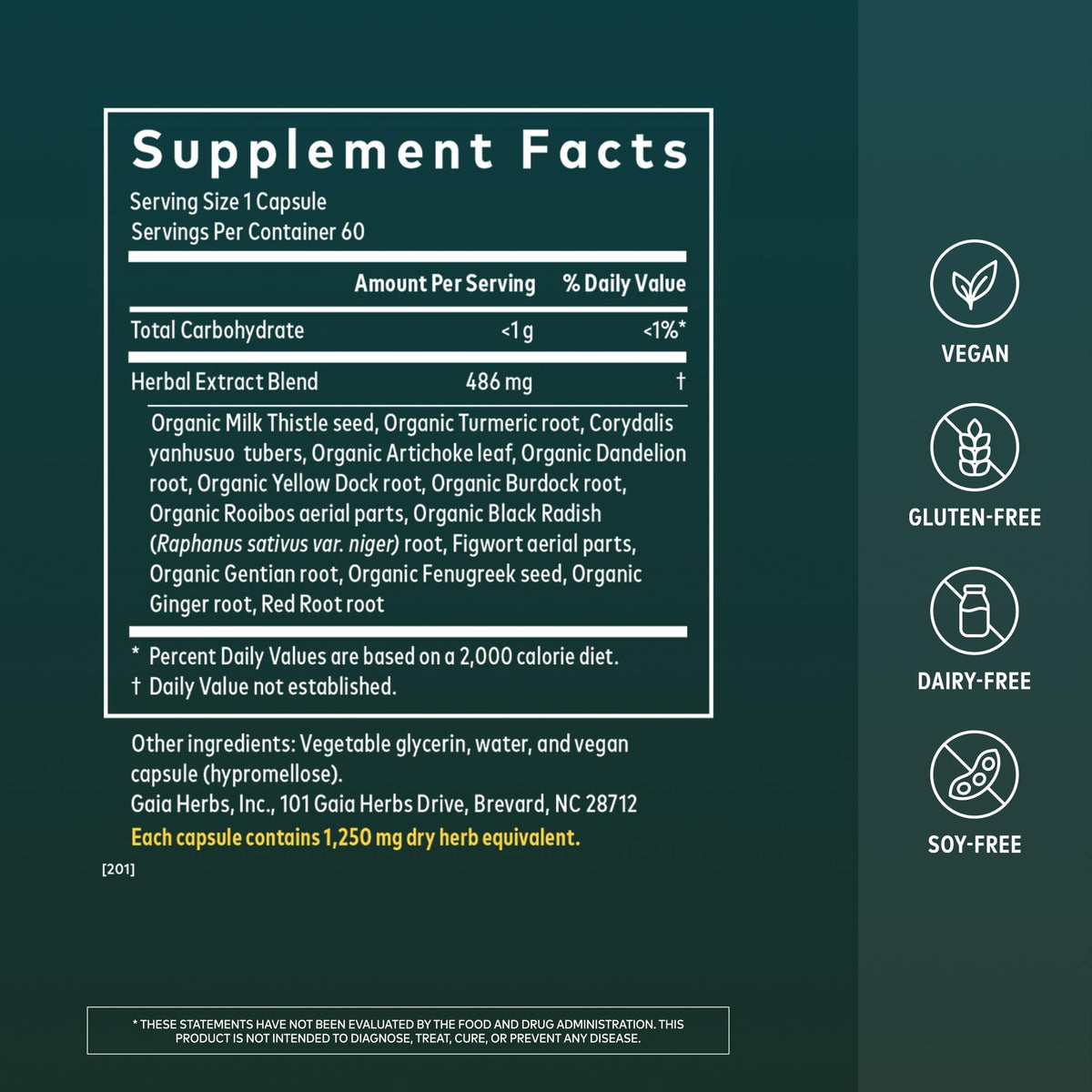 60 Vegan Capsules Liver Cleanse S4725