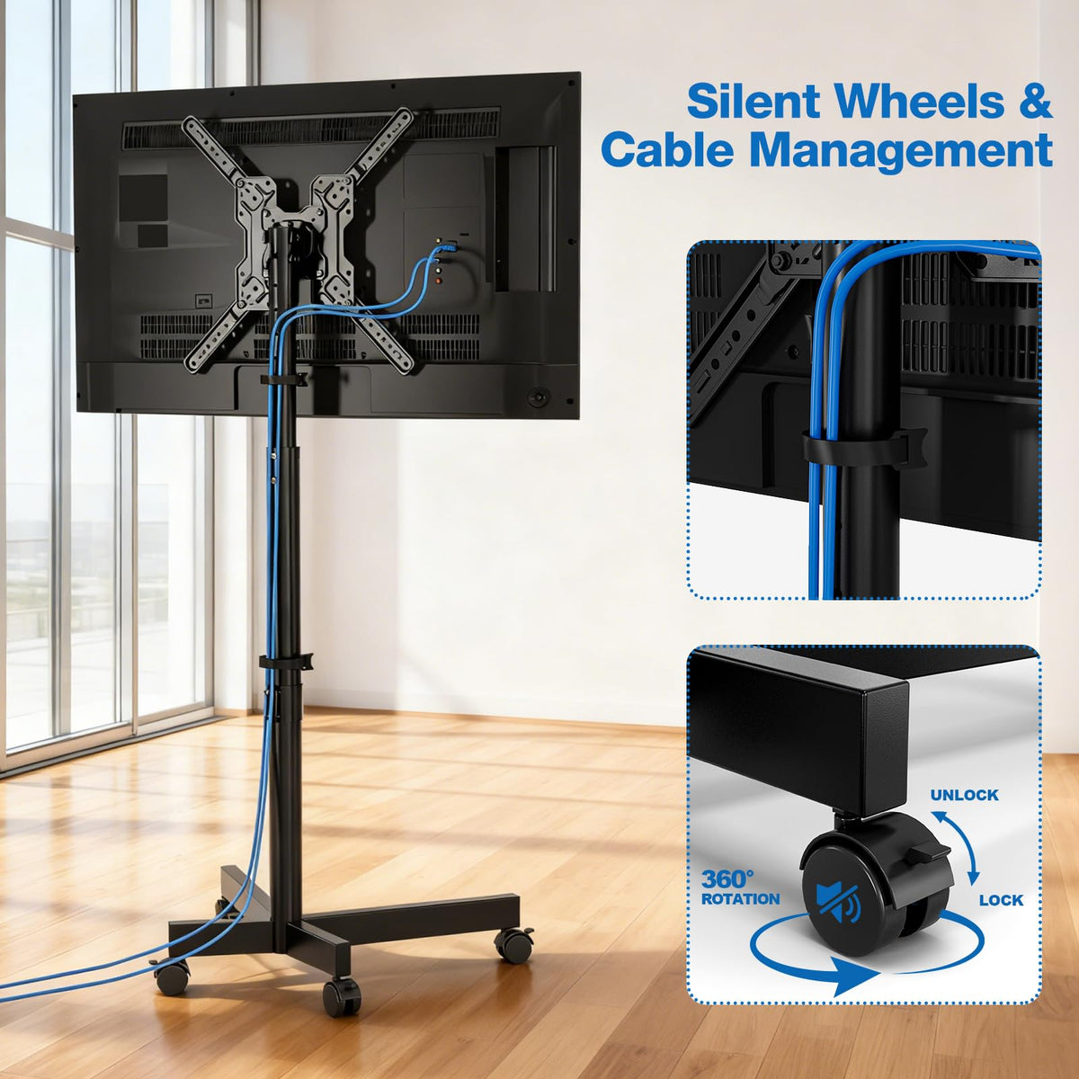 Mobile TV Cart for 13-55 inch TVs H879656