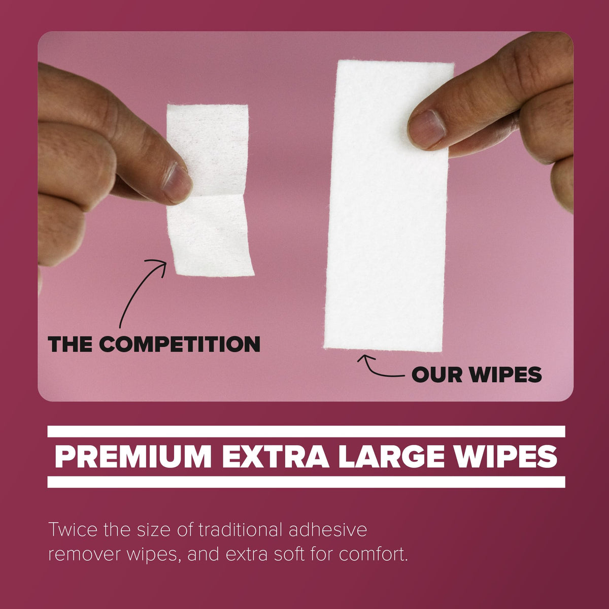 Adhesive Remover Wipes 50 Dry Wipes + 2oz Spray Solution B806