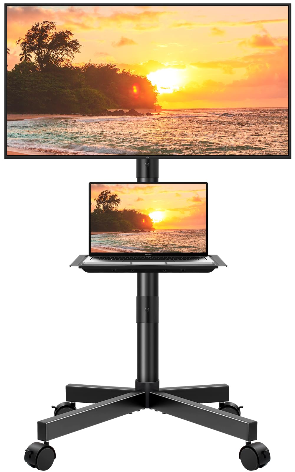 Mobile TV Cart for 23 to 65 inch Flat Screen TVs on Wheels K316305