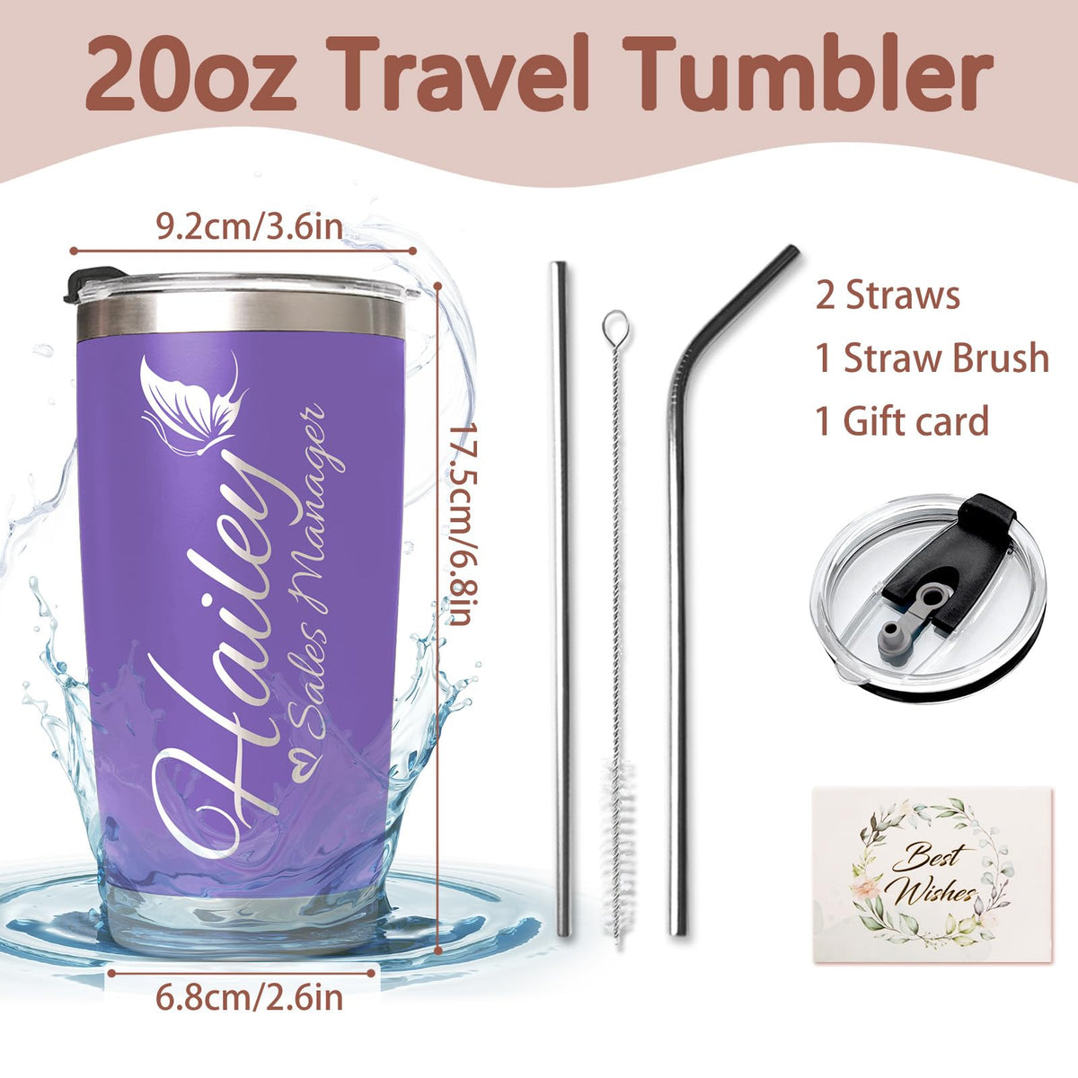 20 Oz Stainless Steel Tumbler Cup M130374