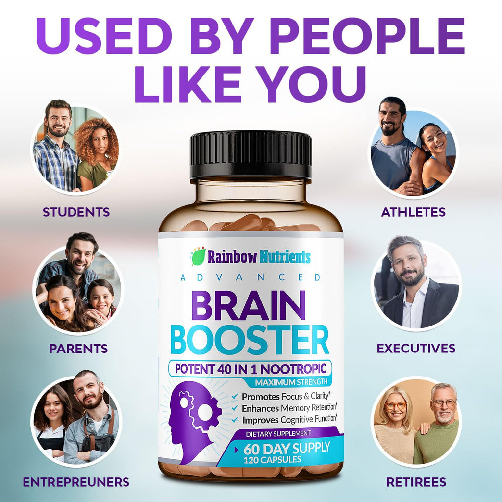 120 V Capsules Brain Support Supplement with DMAE R235