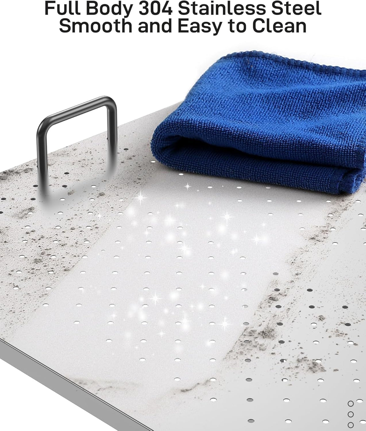 50" Stainless Steel Dog Grooming Bathtub with Faucet H931294