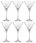 Martini Cocktail Stemmed Glasses Set of 6 M5886