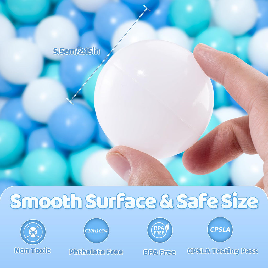 BPA Free Crush Proof Plastic Ball Pit Balls 2.15 Inch E289
