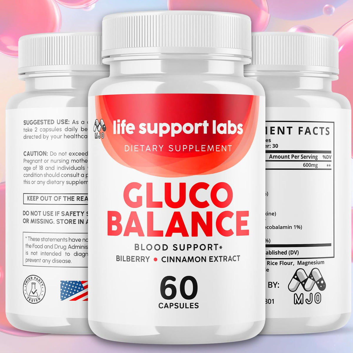 3 Pack 180 Capsules Blood Health Pills T185571