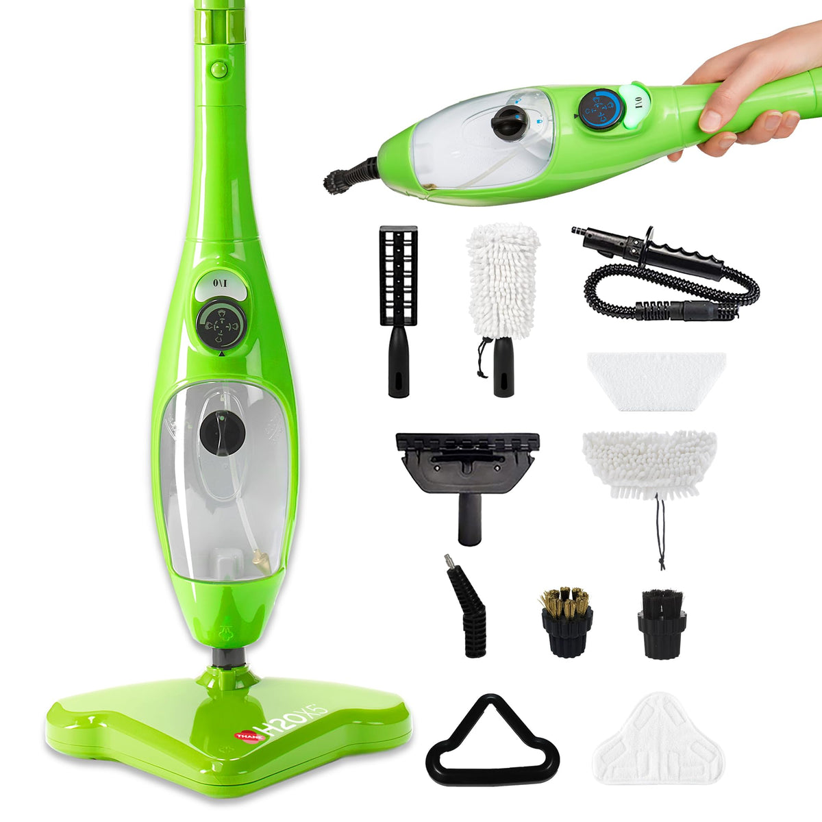 5-in-1 Steam Mop and Handheld Steam Cleaner R325602