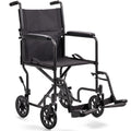 Compact Lightweight Steel Transport Wheelchair with 19in Seat W9130