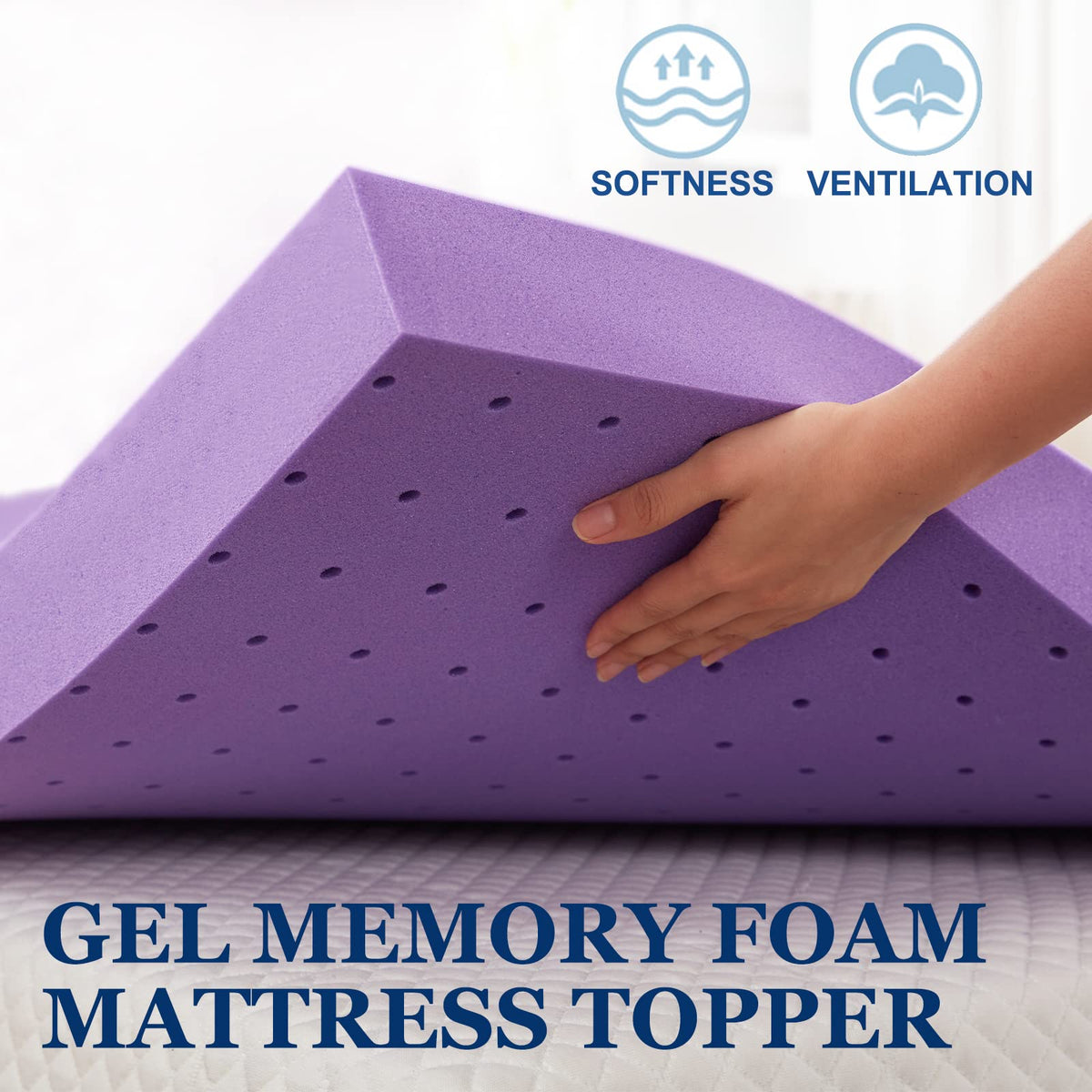 3 Inch Gel Memory Foam Mattress Topper Twin Size W362