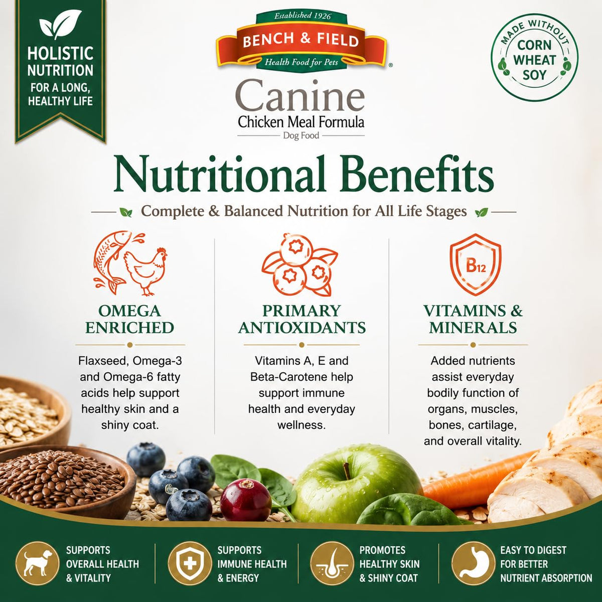 Chicken Meal & Brown Rice Dry Dog Food 6.6 lb F317886