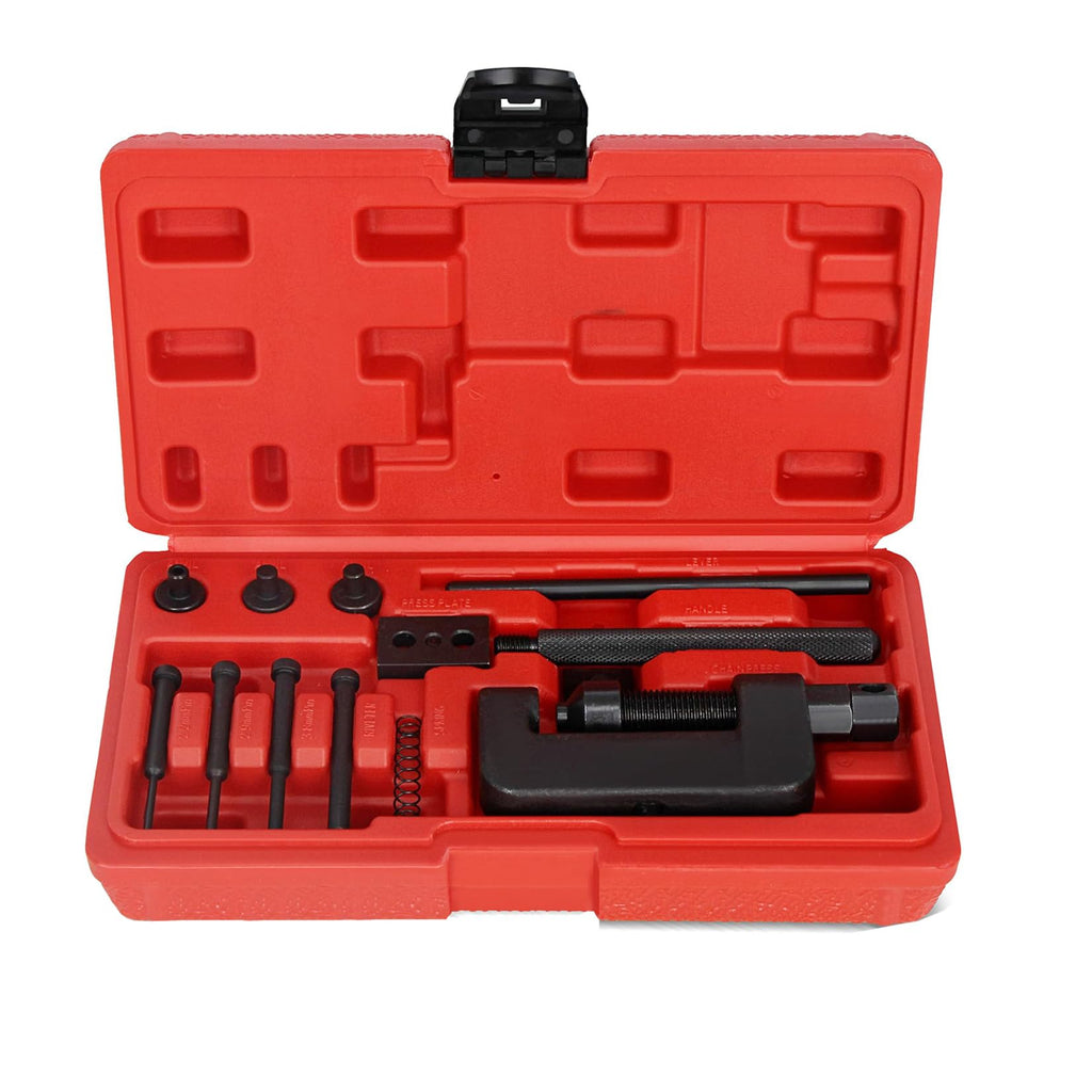 13 Pc Motorcycle Chain Breaker and Riveting Tool Kit D541884
