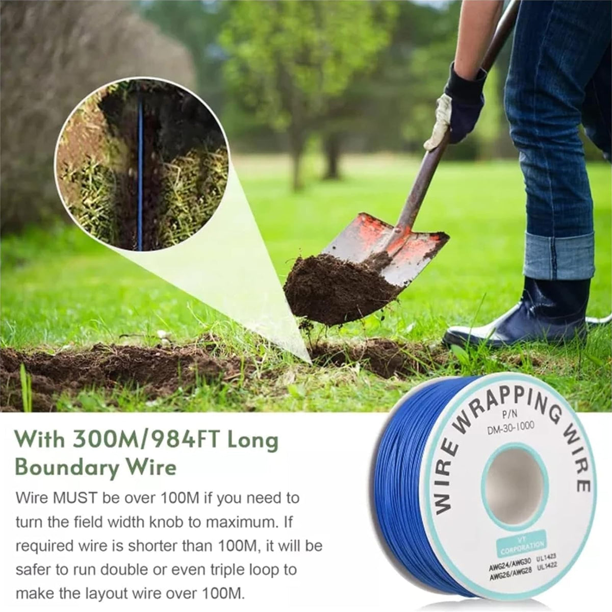 Electronic Dog Fence, In-ground/Aboveground Pet Containment System, Waterproof Training Collar I812
