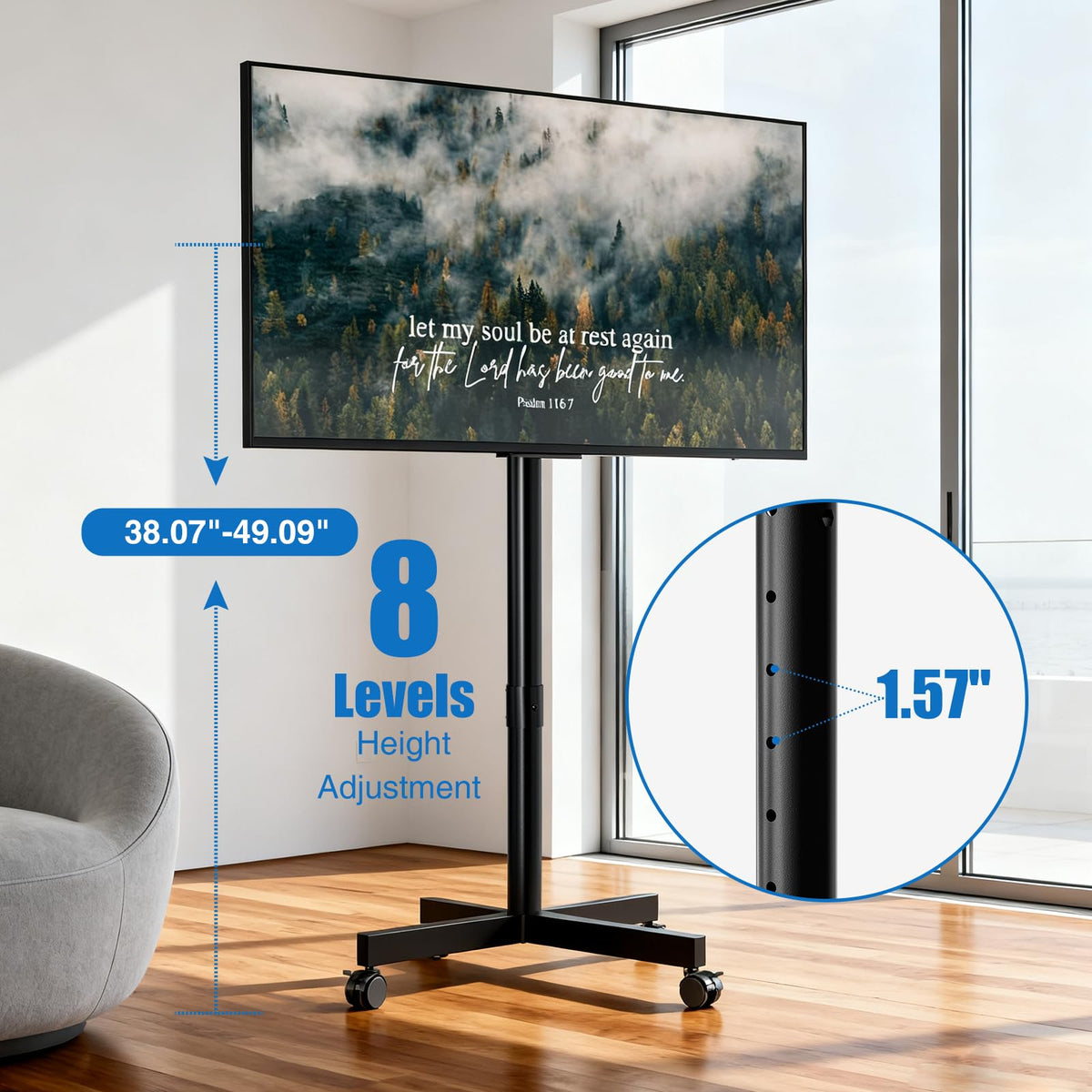Mobile TV Cart for 13-55 inch TVs H879656