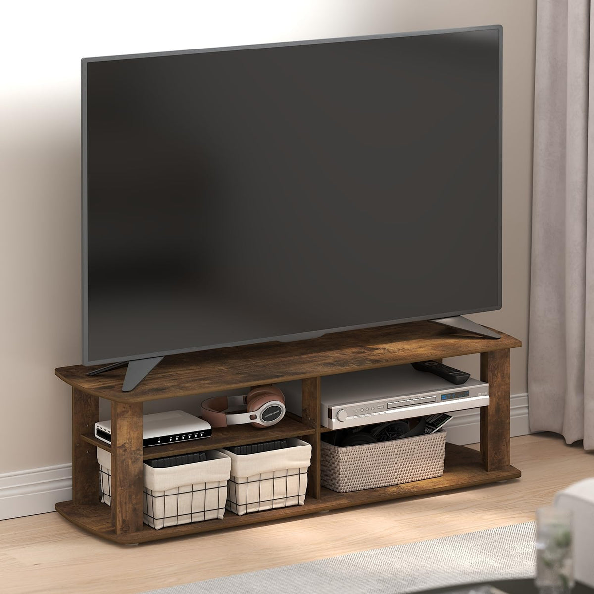 3-Tier TV Stand with Open Shelves up to 50 Inch A268