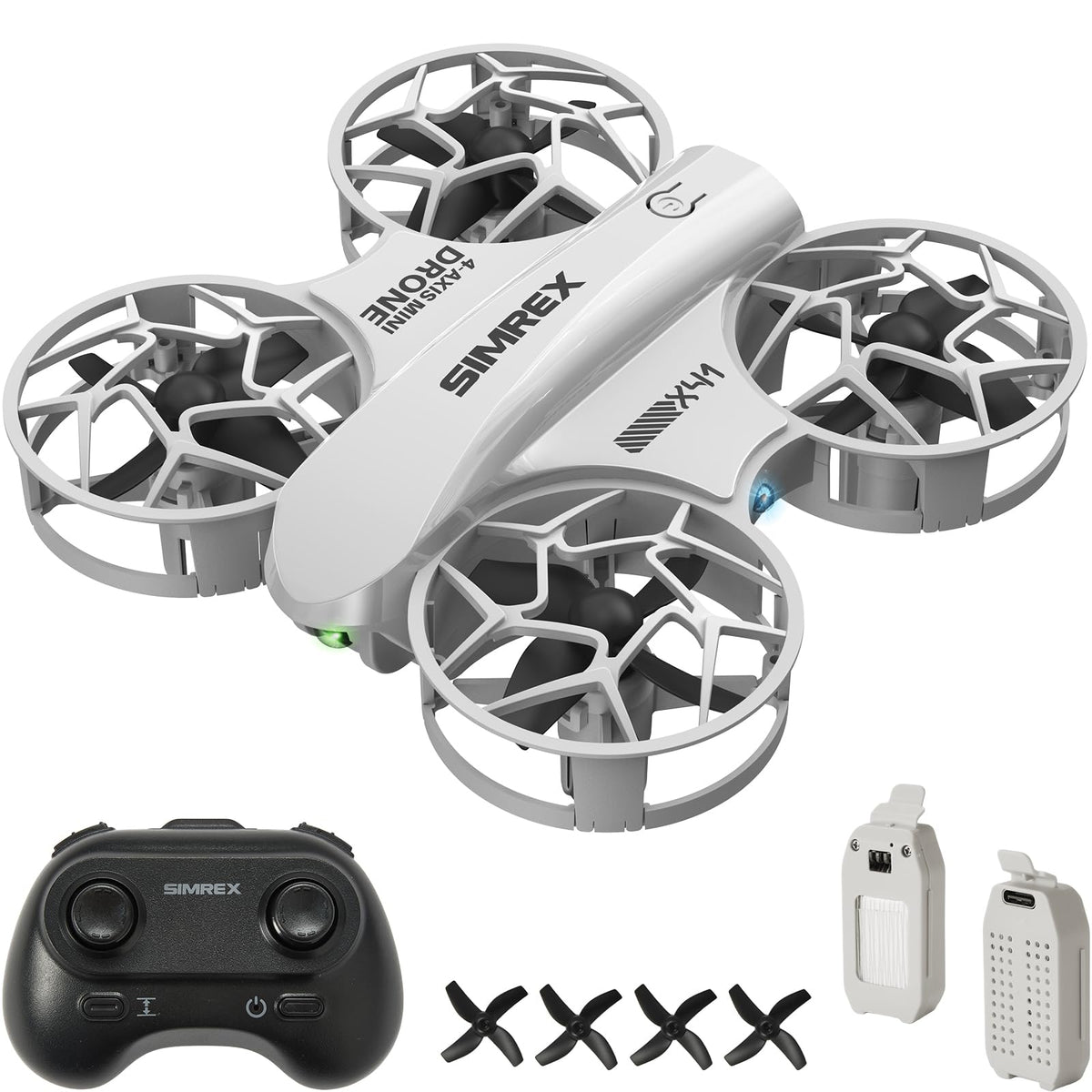 Mini Drone with 360° Flip & LED Lights, Gray P908